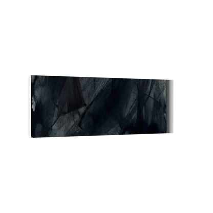 Deep Tones Dark Japandi Charcoal Canvas Art