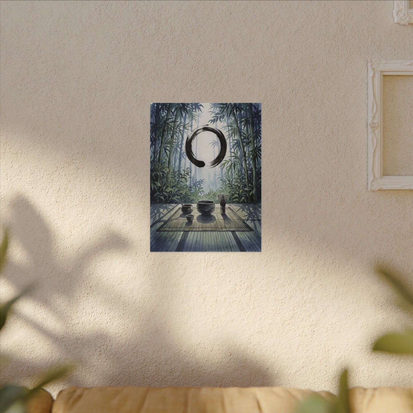 Seijaku Tea Ceremony Canvas Art - Zen Enso