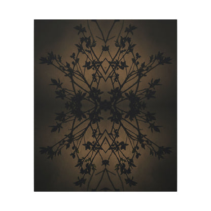 Golden Hour Shadow Play Canvas Art - Dark Japandi Seijaku