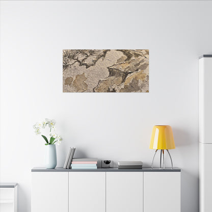 Pine Tree Canvas Art | Winter Japandi Japanese Pattern Art
