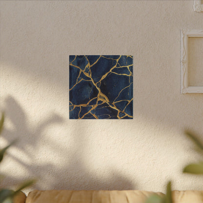 Kintsugi Crackle Canvas Art