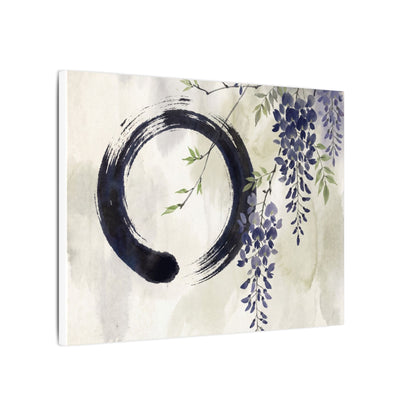 Wisteria Enso Canvas Art | Serene Zen Art
