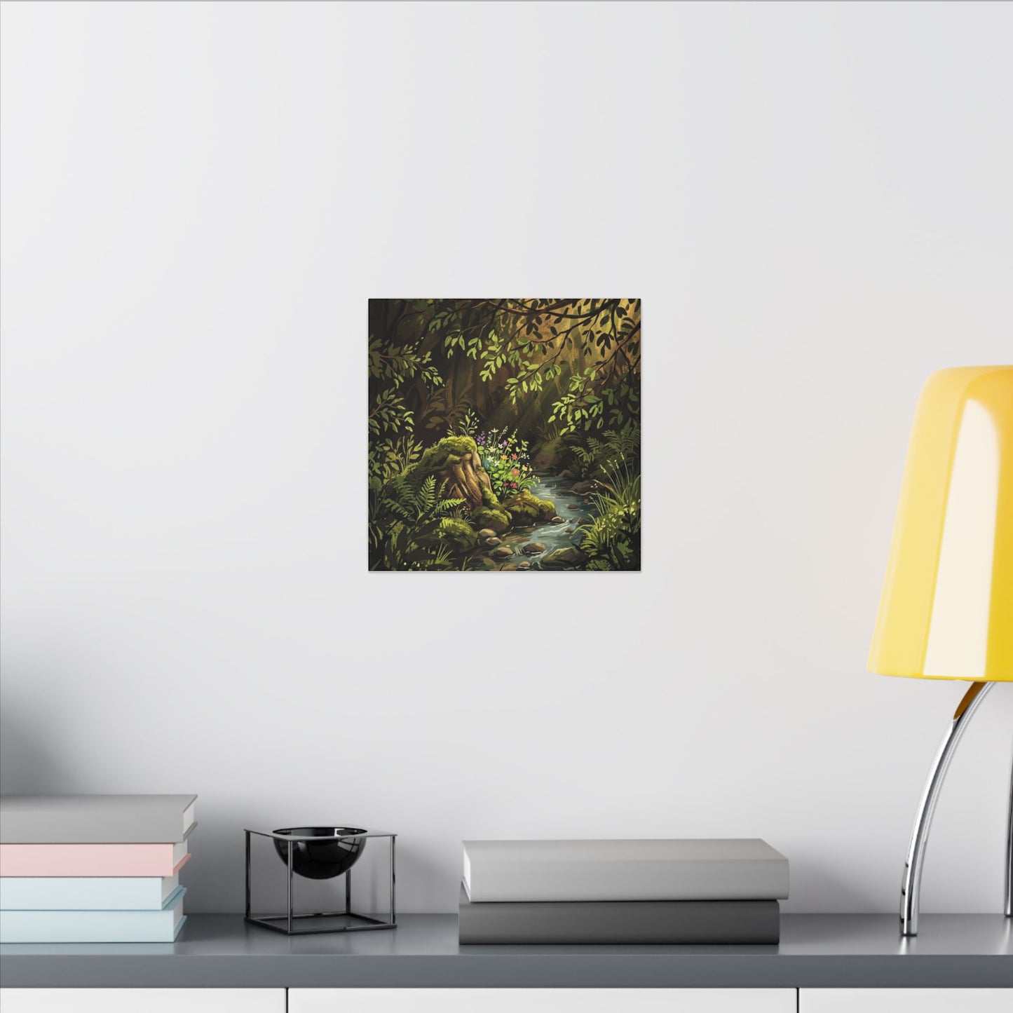 Golden Hour Silk Drape Canvas Art - Dark Japandi Datsuzoku