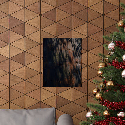 Atmospheric Rust Patina Wall Art Print - Shadow Zen Dark Japandi