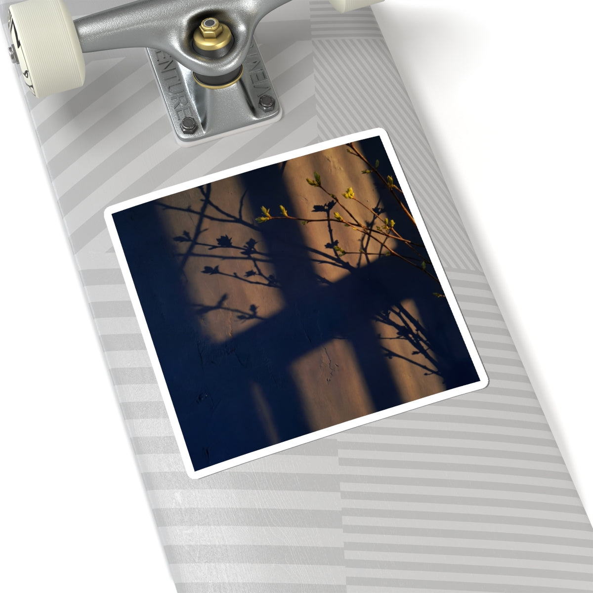Shadow Play Spring Sticker | Dark Japandi Moody Design Art Print