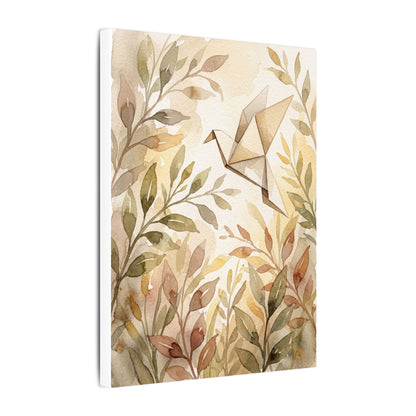 Fukinsei Paper Fold Canvas Art - Japandi Watercolor