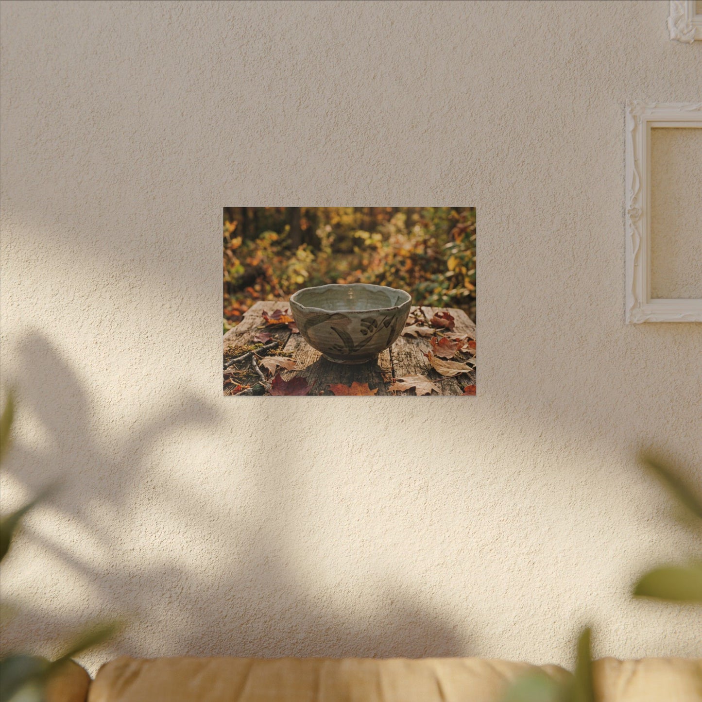 Spring Rock Garden Moody Minimal Canvas Art | Luxurious Decor