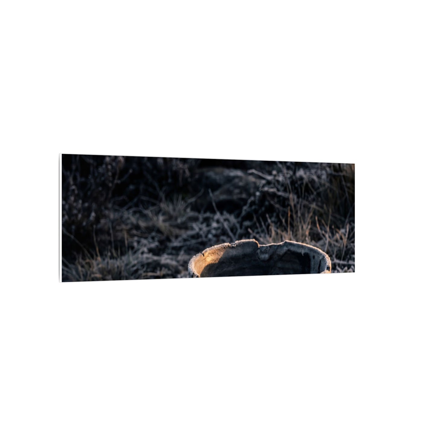 Kanso Ceramic Bowl Canvas Art - Dark Japandi Dark Texture