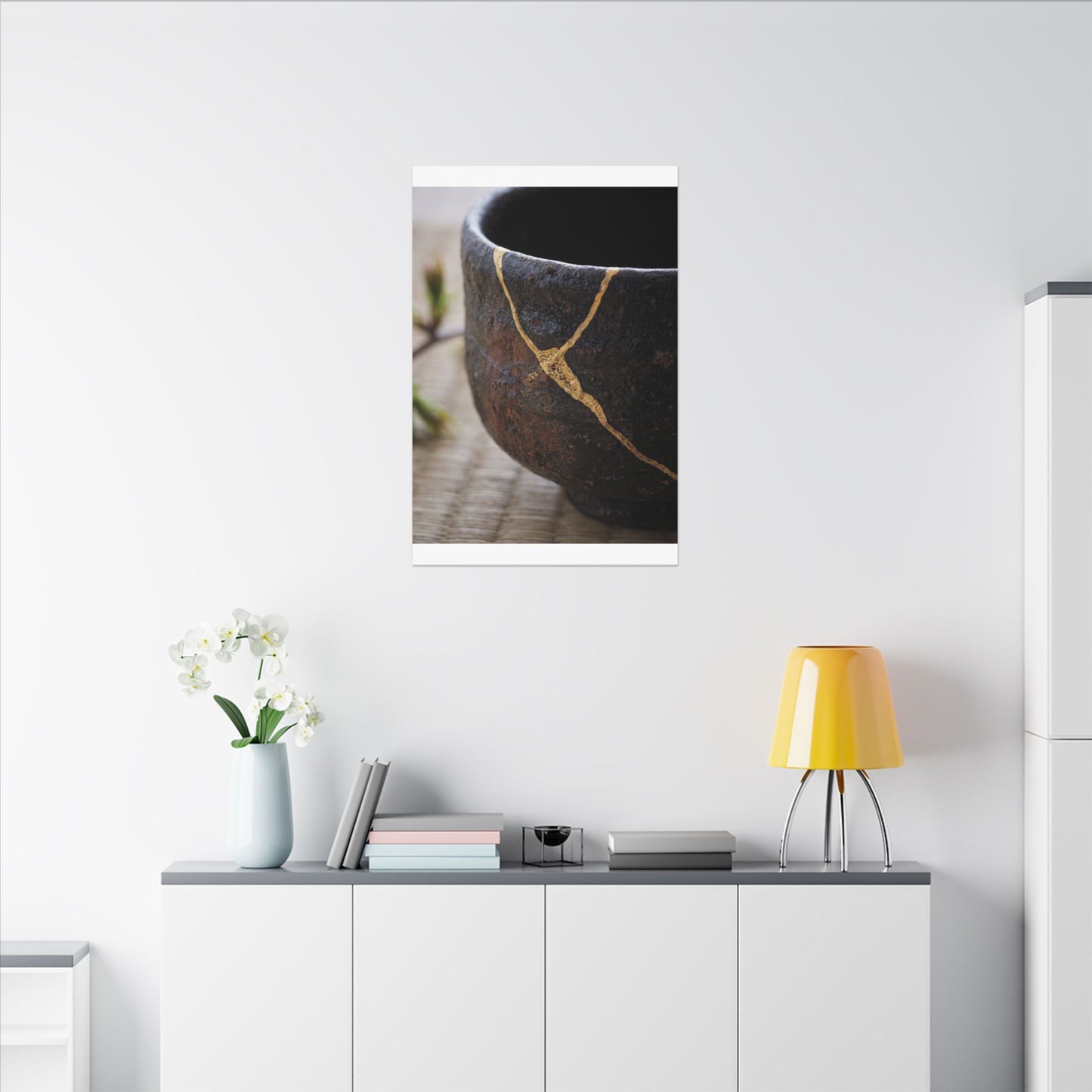 Dawn Tea Ceremony Canvas Art - Kintsugi Mono No Aware