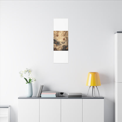 Autumn Silk Drape Watercolor Canvas Art | Earthy Decor