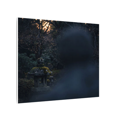 Spring Stone Lantern Moody Minimal Canvas Art | Bold Decor