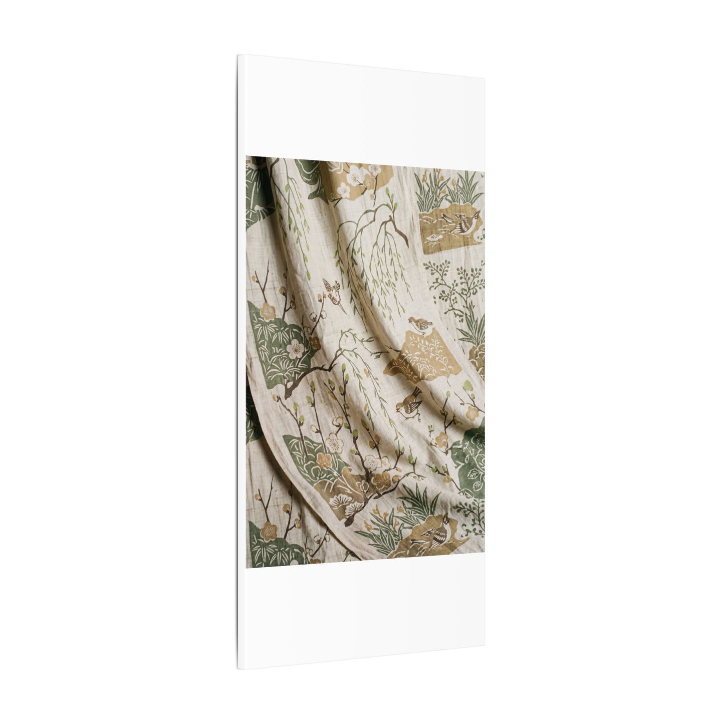 Silk Drape Canvas Art | Spring Japandi Japanese Pattern Art