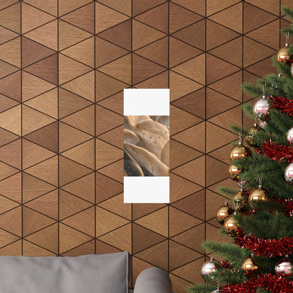 Silk Drape Winter Wall Art Print | Japandi Cozy Design