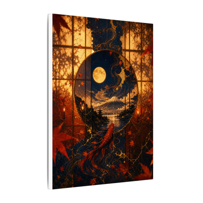Beautiful Shoji Screen Canvas Art - Gold Vein Kintsugi