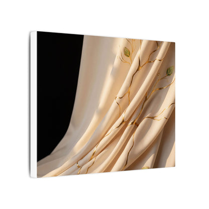 Golden Hour Silk Drape Canvas Art - Kintsugi Fukinsei