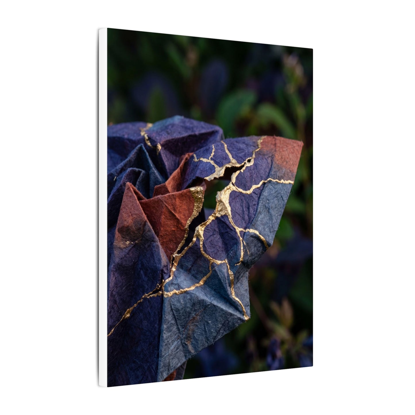 Philosophical Paper Fold Canvas Art - Gold Vein Kintsugi