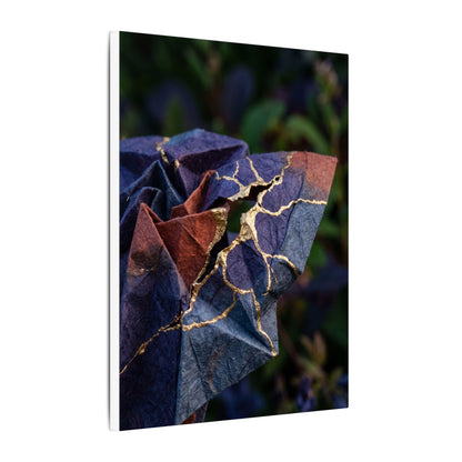 Philosophical Paper Fold Canvas Art - Gold Vein Kintsugi