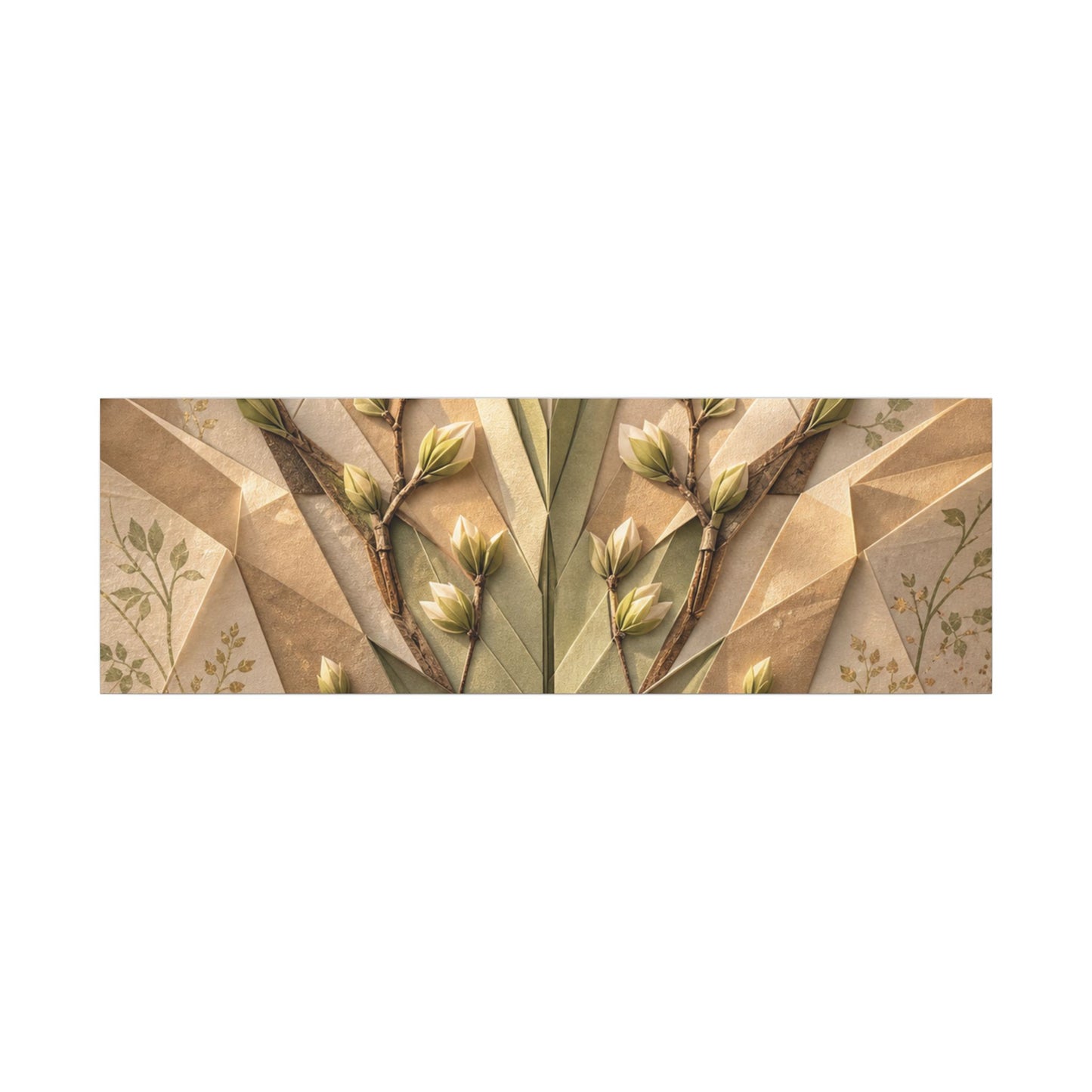 Kanso Paper Fold Canvas Art - Japandi Japanese Pattern