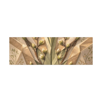 Kanso Paper Fold Canvas Art - Japandi Japanese Pattern