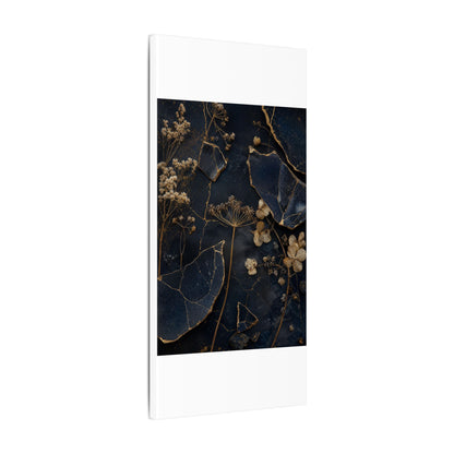 Philosophical Dried Flowers Canvas Art - Broken Beauty Kintsugi