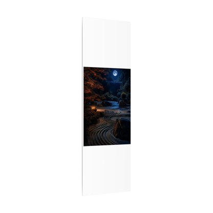 Summer Rock Garden Shadow Zen Canvas Art | Moody Decor