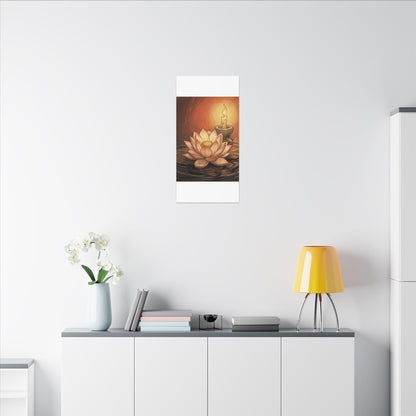Fukinsei Dried Flowers Canvas Art - Japandi Texture