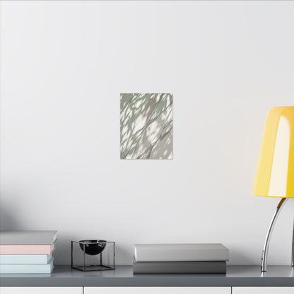 Japandi Shadow Play in Dappled | Japanese Pattern Canvas Art