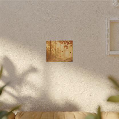 Shoji Screen Texture Canvas Art | Earthy Japandi Art