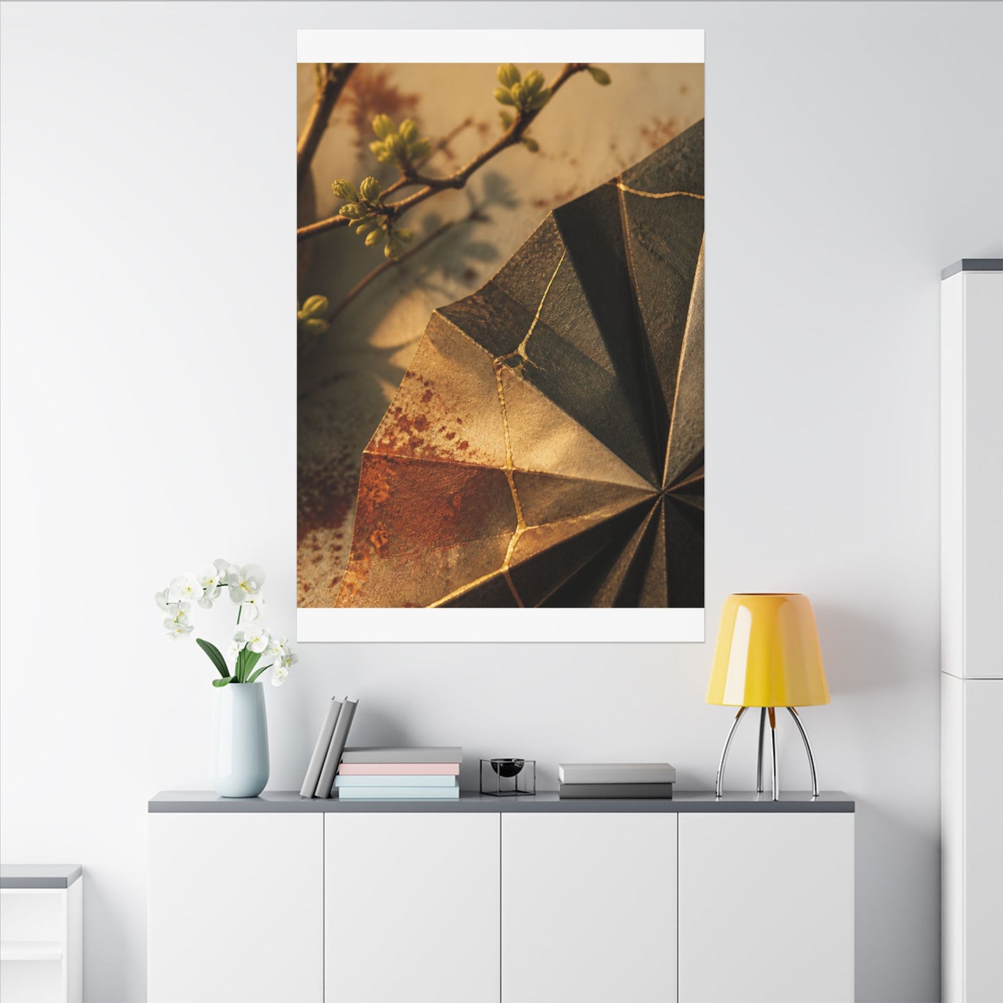 Ma Paper Fold Canvas Art - Kintsugi Broken Beauty