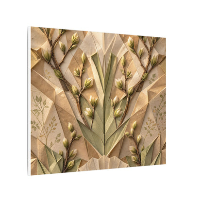 Kanso Paper Fold Canvas Art - Japandi Japanese Pattern