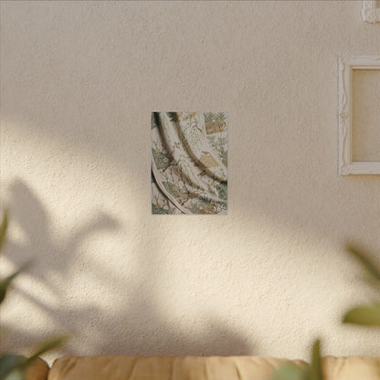 Silk Drape Canvas Art | Spring Japandi Japanese Pattern Art