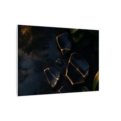 Summer Broken Pottery Moody Minimal Canvas Art | Atmospheric Decor
