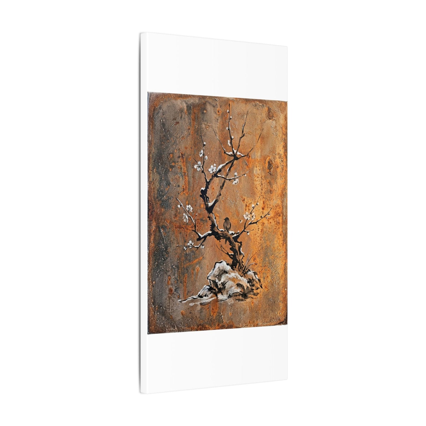 Datsuzoku Rust Patina Canvas Art - Zen Sumi E
