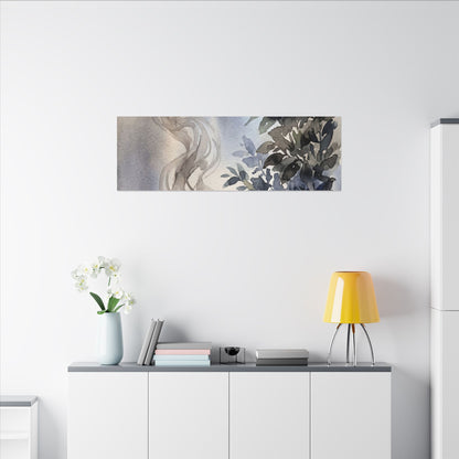 Incense Smoke Summer Canvas Art | Japandi Cozy Design
