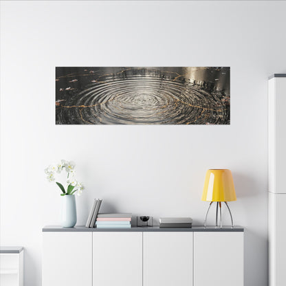 Water Ripple Broken Beauty Canvas Art | Artful Kintsugi Art