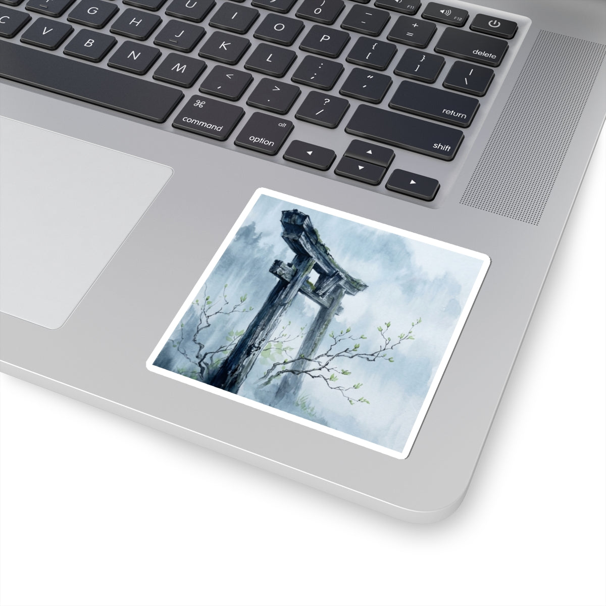 Torii Gate Spring Sticker | Zen Peaceful Design Art Print