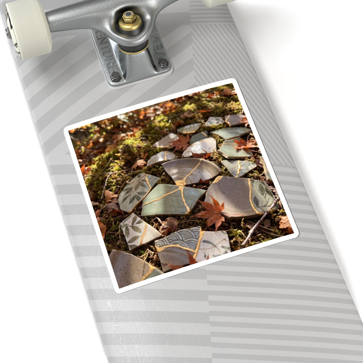Broken Pottery Sticker | Autumn Japandi Japanese Pattern Art