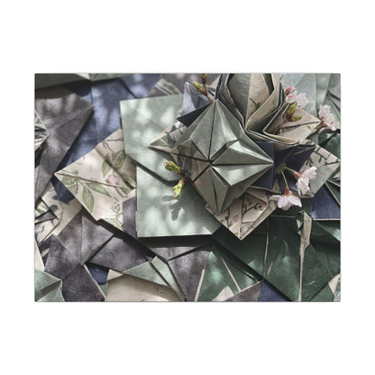 Shibui Paper Fold Canvas Art - Japandi Japanese Pattern Art Print