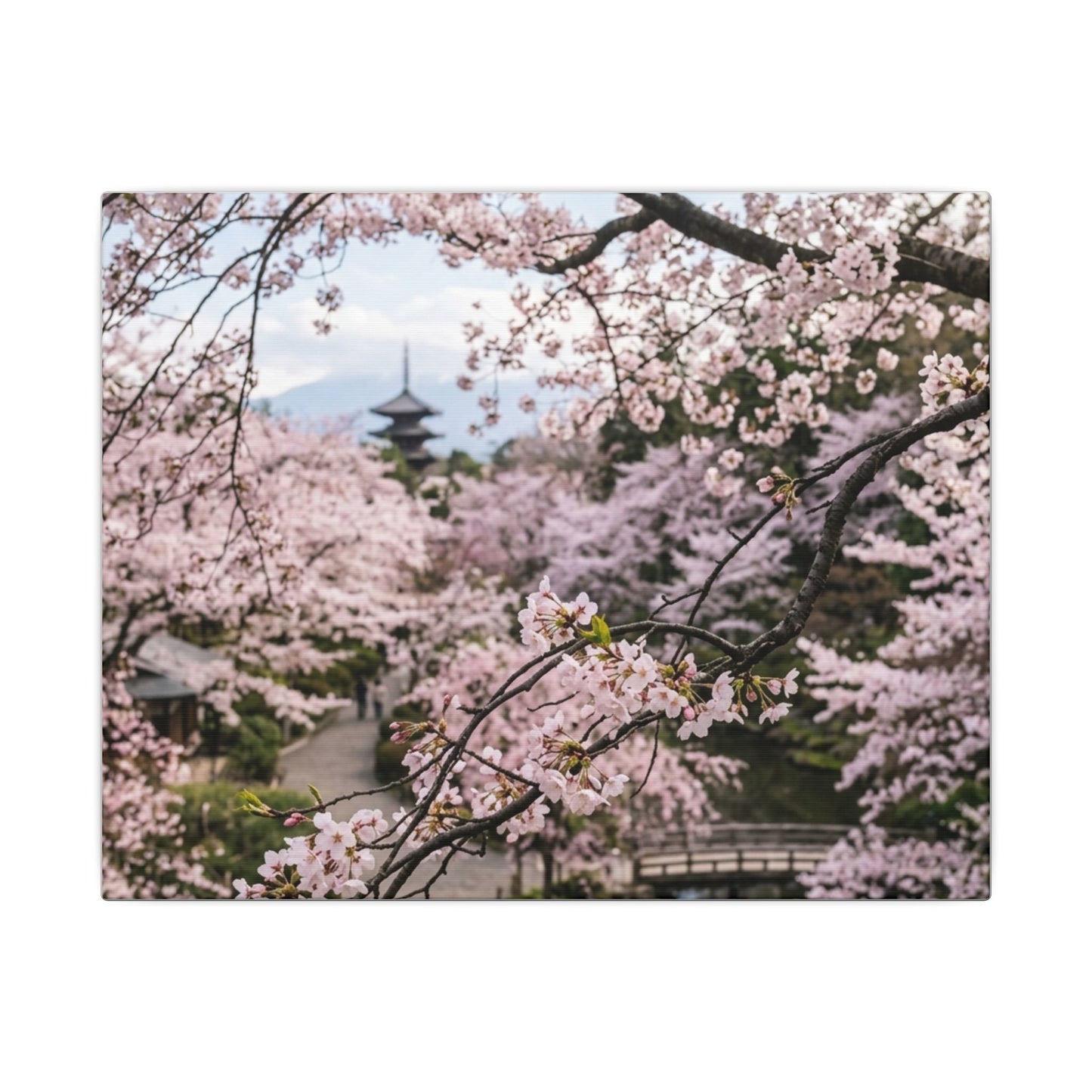 Japandi Ceramic Bowl in Golden Hour | Watercolor Canvas Art