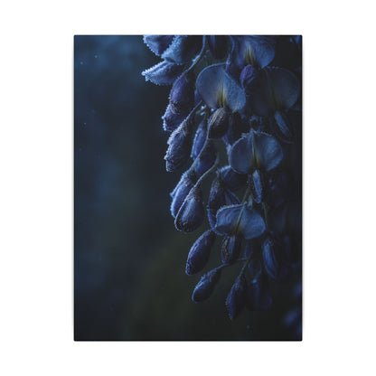 Winter Wisteria Shadow Zen Canvas Art | Atmospheric Decor