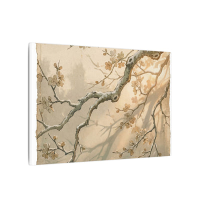 Cherry Blossom Canvas Art | Winter Japandi Japanese Pattern Art