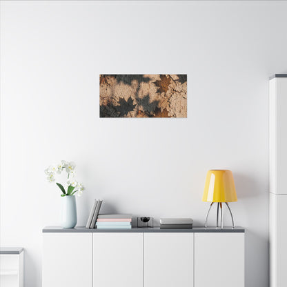 Cozy Shadow Play Canvas Art - Texture Japandi