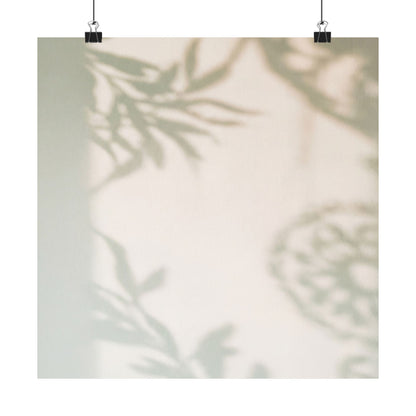 Cozy Shadow Play Wall Art Print - Japanese Pattern Japandi