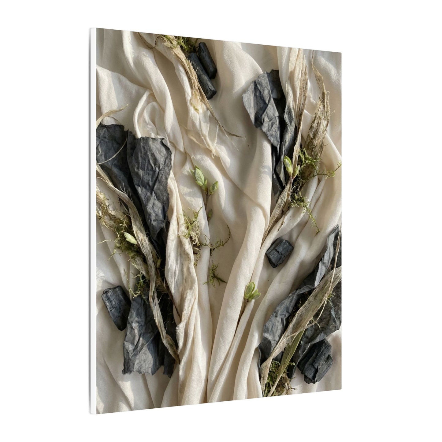 Spring Silk Drape Texture Canvas Art | Warm Decor