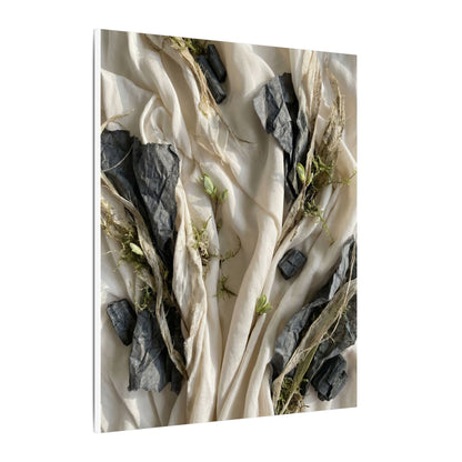 Spring Silk Drape Texture Canvas Art | Warm Decor