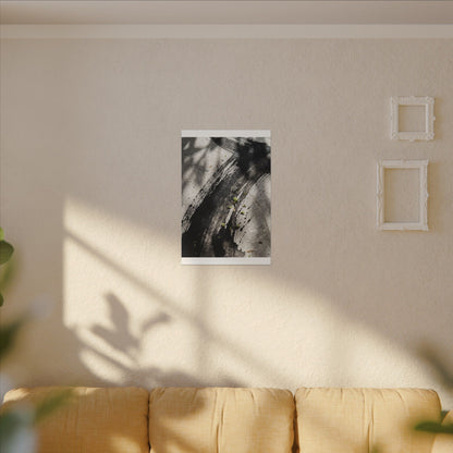 Ink Brushstroke Canvas Art | Spring Dark Japandi Moody Minimal Art