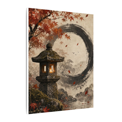 Ma Stone Lantern Canvas Art - Zen Enso