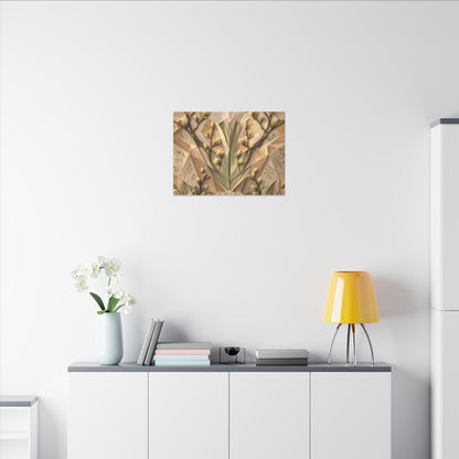 Kanso Paper Fold Canvas Art - Japandi Japanese Pattern