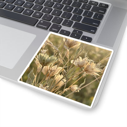 Dried Flowers Summer Sticker | Japandi Elegant Design Art Print