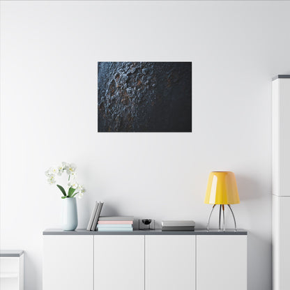 Rust Patina Canvas Art | Winter Dark Japandi Shadow Zen Art